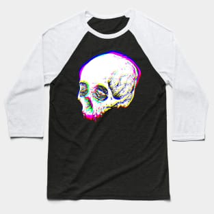 Skull Glitch Baseball T-Shirt